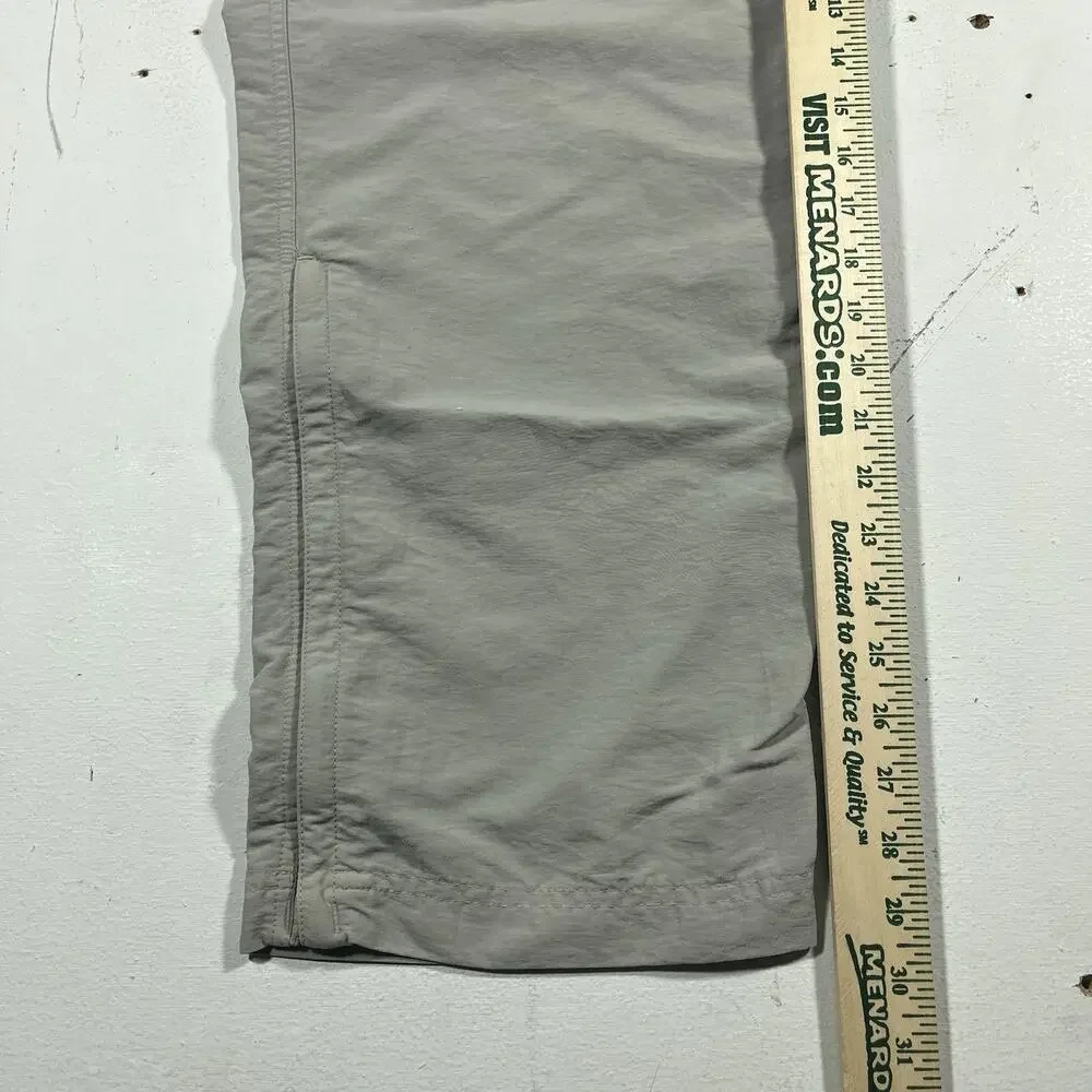 The North Face Convertible Zip Off Cargo Hiking Pants XL Beige Nylon